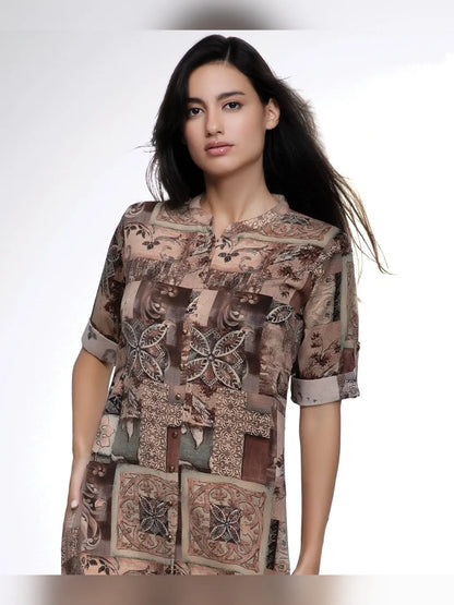BROWN TUNIC