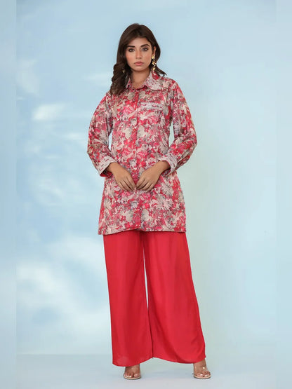 RED CO-ORD SET