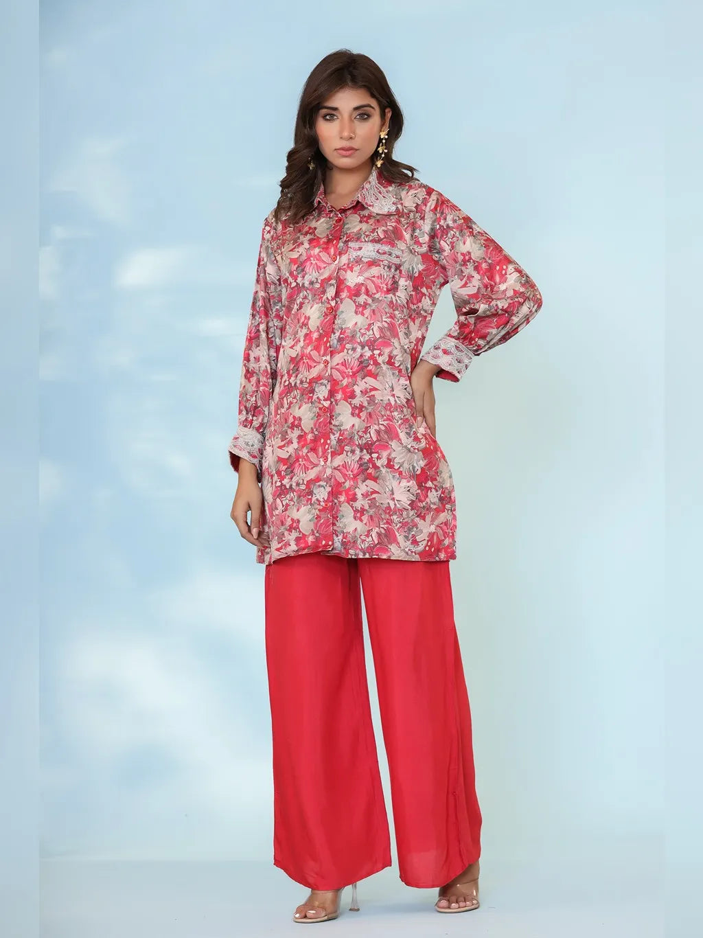 RED CO-ORD SET