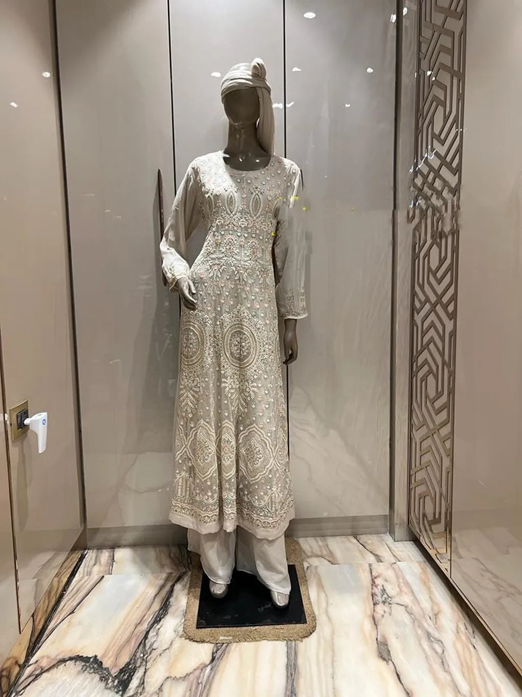 IVORY ANARKALI SUIT