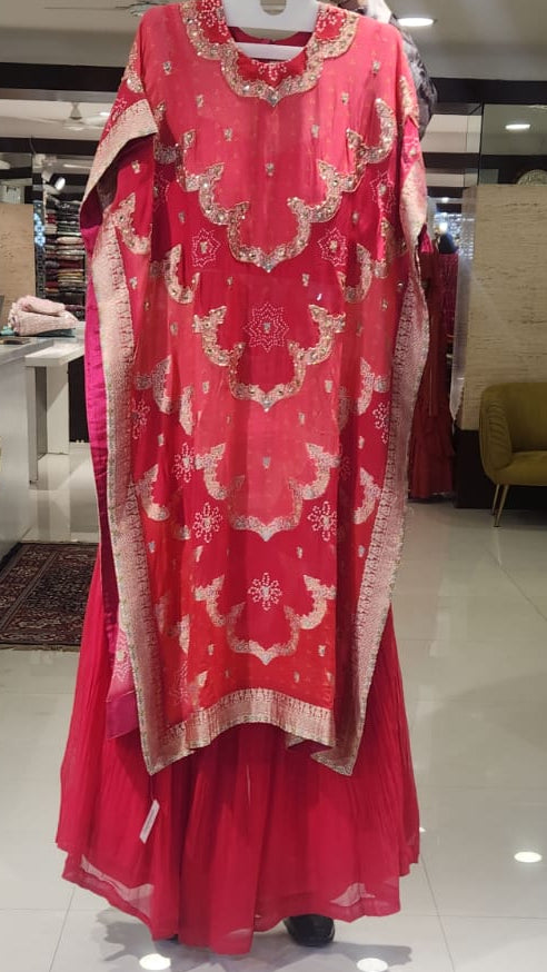 Red Kaftan Suit NFS203