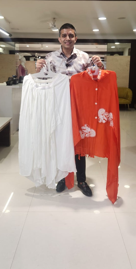 Orange CoOrd Set SJK407
