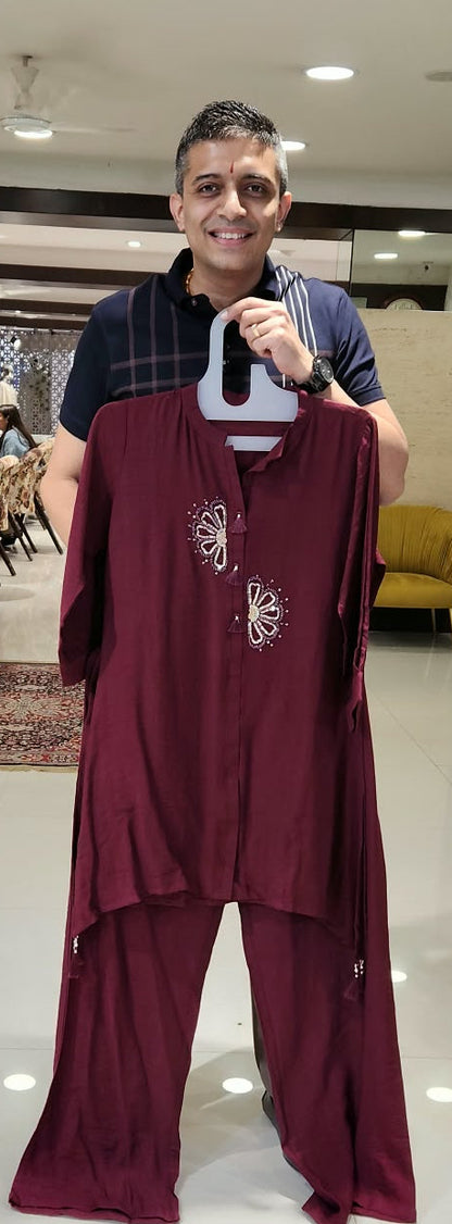 Maroon CoOrd Set NM14472