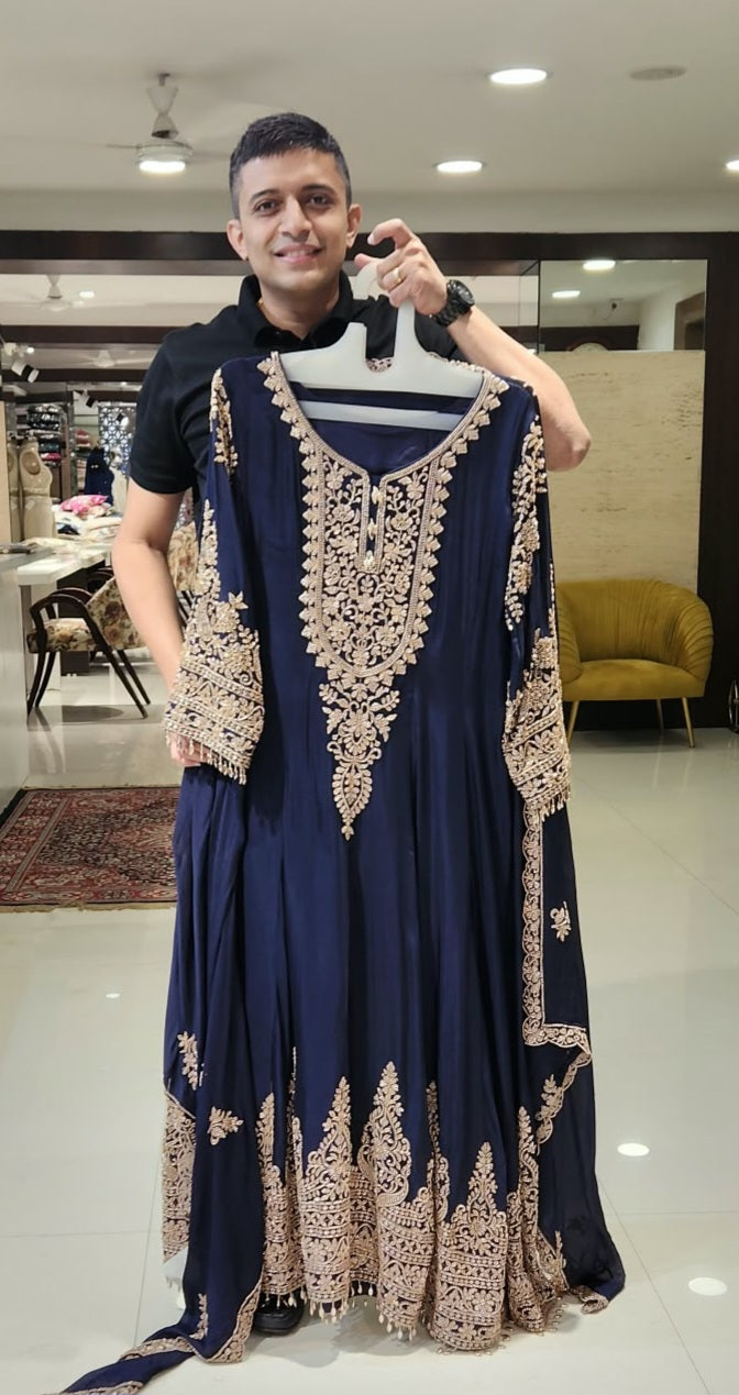 Purple Anarkali GTD15705