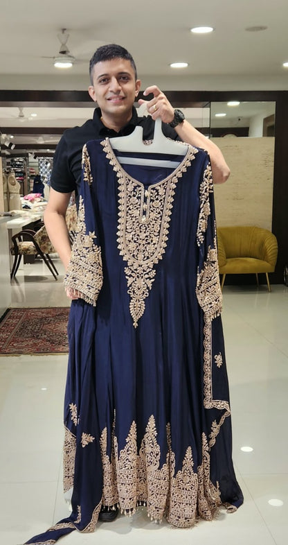 Purple Anarkali GTD15705