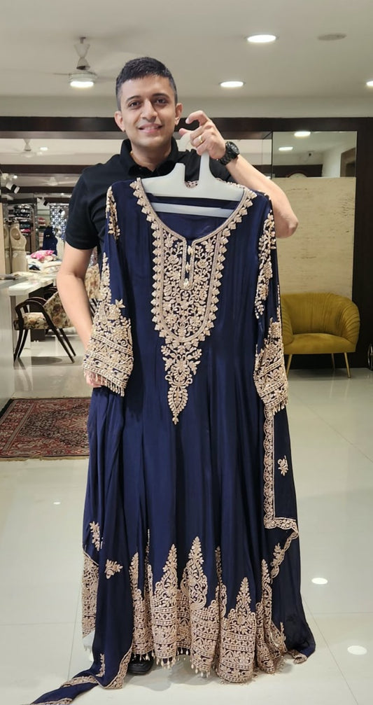 Purple Anarkali GTD15705