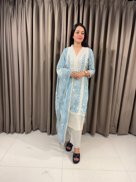 MUSLIN SILK 3 PIECE SET