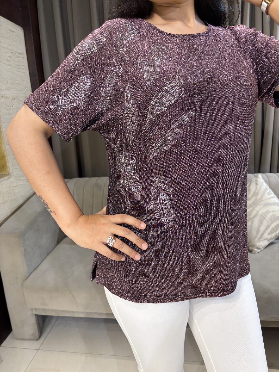 SHIMMER PARTYWEAR TOP