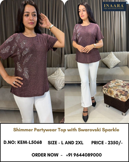 SHIMMER PARTYWEAR TOP