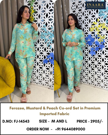 FEROZEE COLOUR CO-ORD SET
